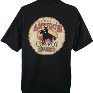 Genuine Antique Cowboy T Shirt Mens XL Vintage Y2K Western Rodeo Bowlegged